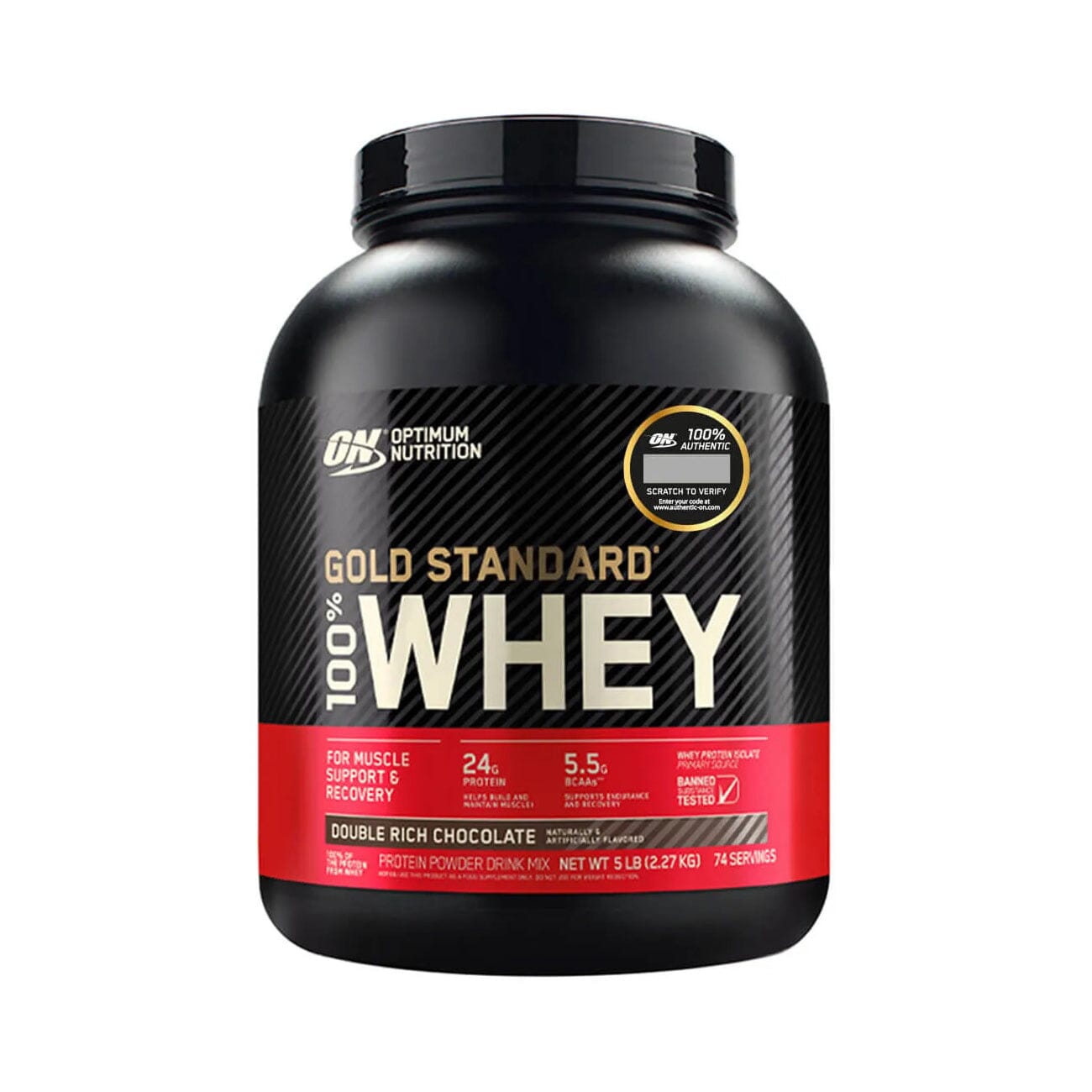 Gold Standard 100% Whey Protein Double Rich Chocolate 5 lb Nutraline